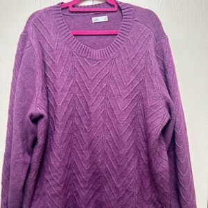 Croft & Barrow Purple Knit Sweater